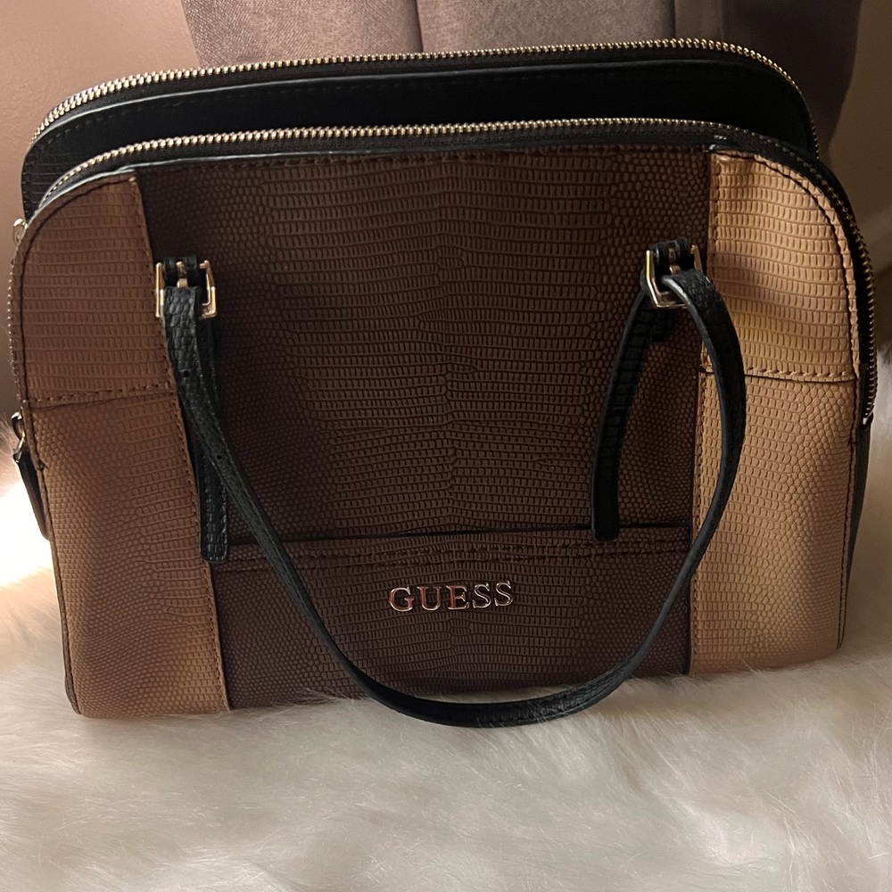 Guess Tote Bag two tone Brown